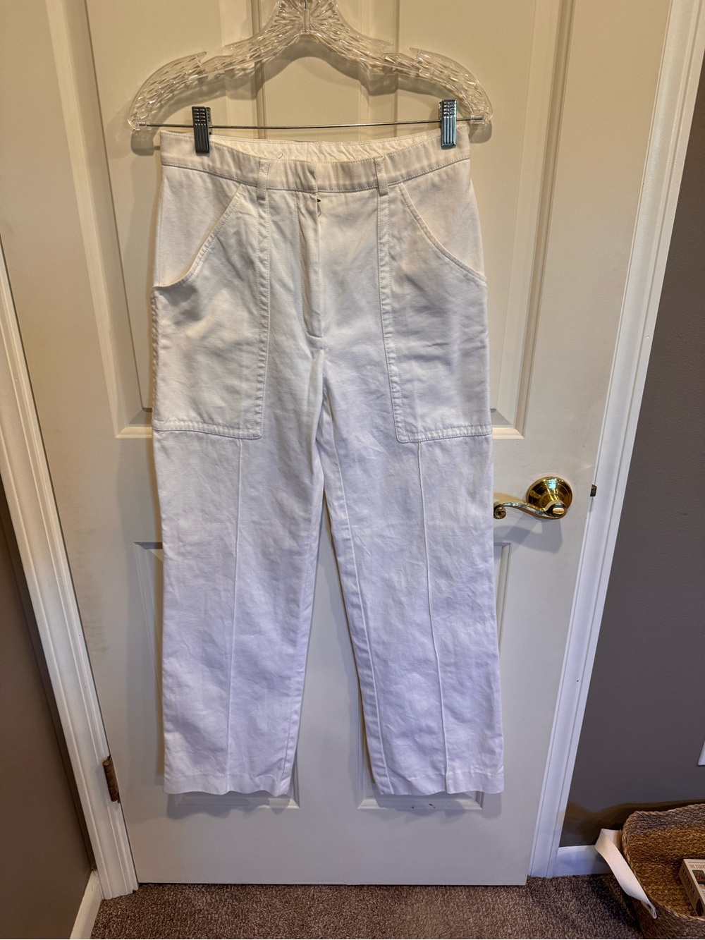 Celine Vintage White Trousers Size 38
